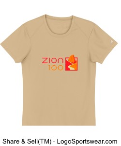 Zion 100 Women's Shirt - Gold Design Zoom